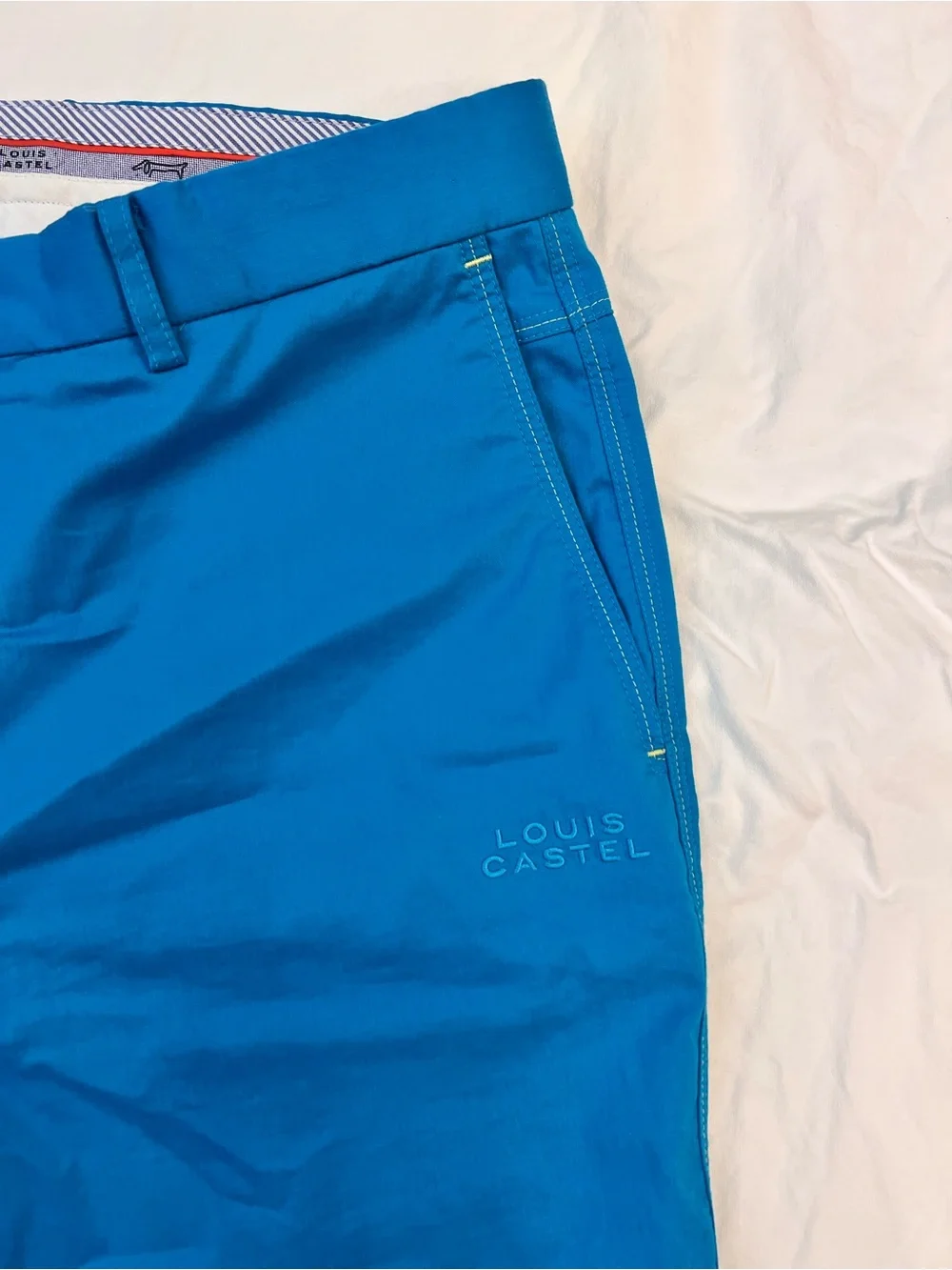 Louis Castel vibrant blue golf trousers